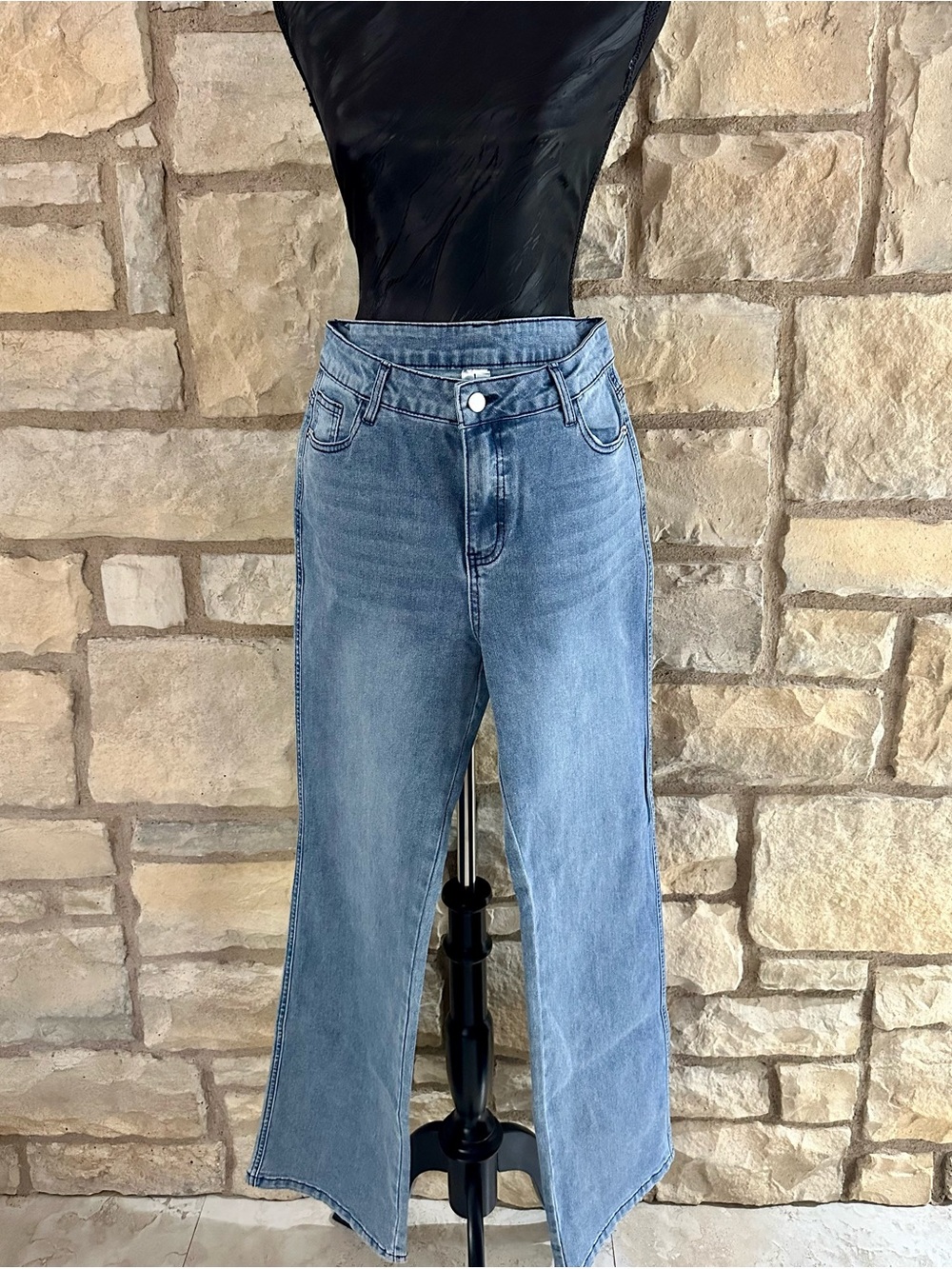 Light Blue High-Rise Wide Leg Women’s Jeans